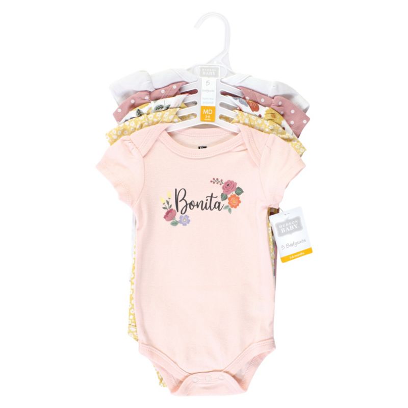 Baby Girls Hudson Cotton Bodysuits 5-Pack