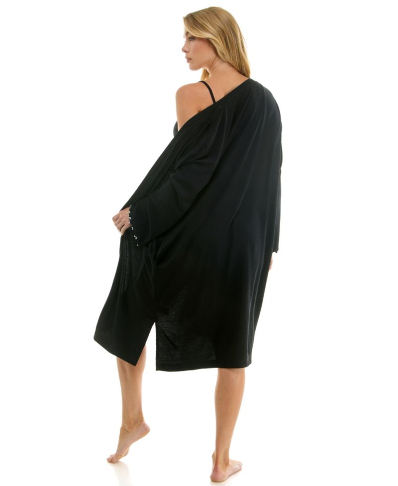 Women's Long-Sleeve Cardigan, Sleeveless Tank Top and Pull-On Shorts, 3-Piece Set