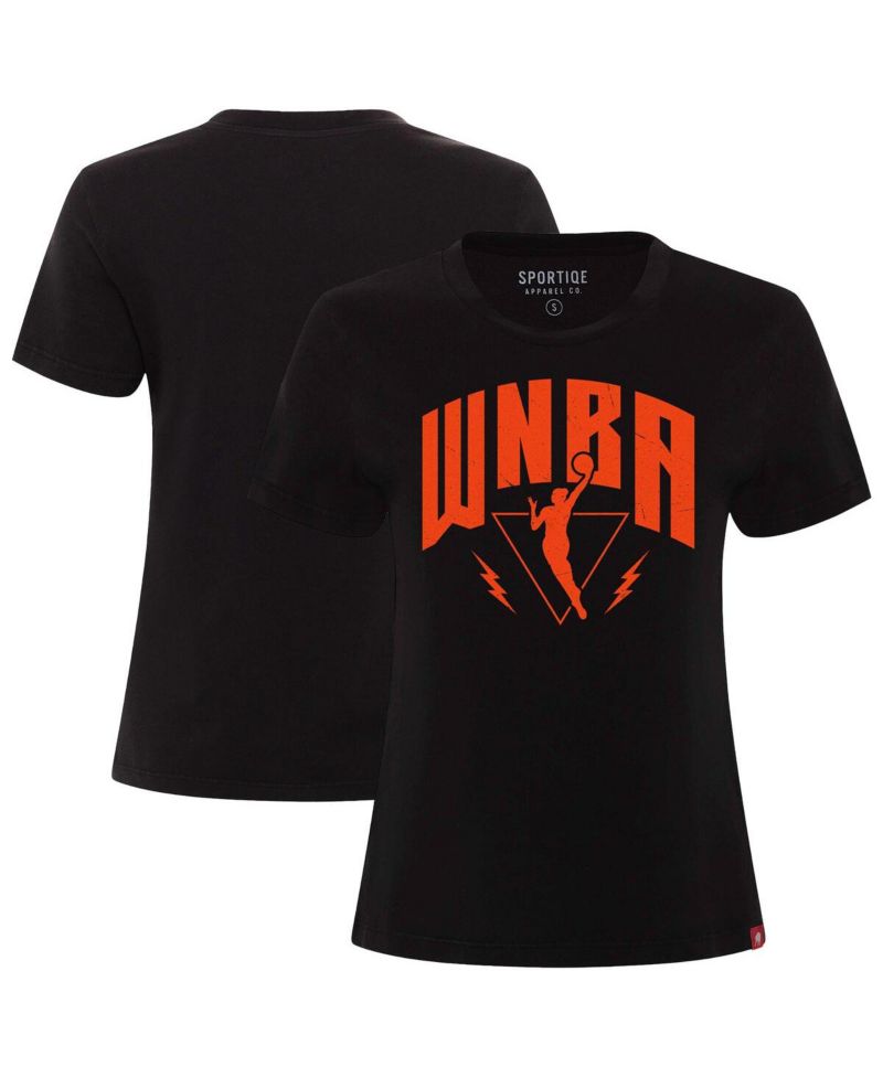 Women's Black WNBA Logo woman Arcadia Premium T-Shirt