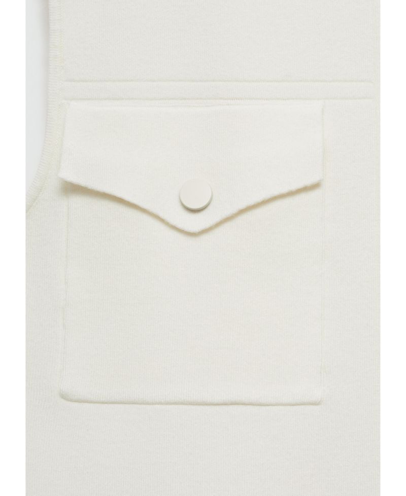 Women's Pockets Detail Knitted Vest