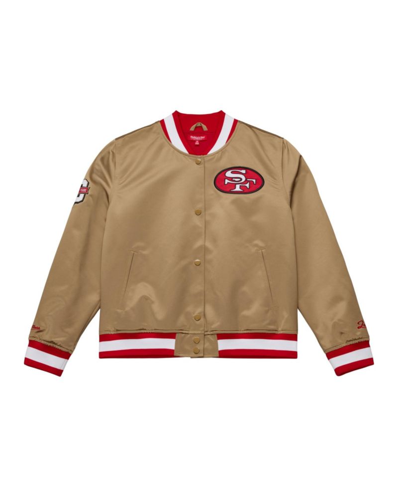 Women's San Francisco 49ers 80th Anniversary Satin Full-Snap Jacket