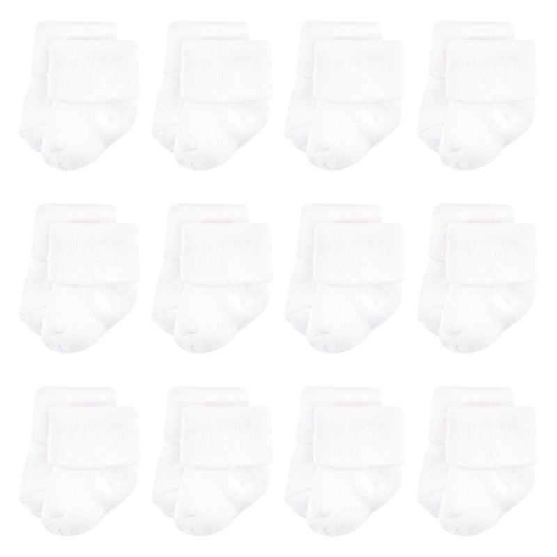Baby Boys Unisex Cotton Rich Terry Socks 24-Pack