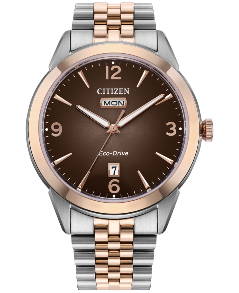 Men's Classic Rolan Two-Tone Stainless Steel Bracelet Watch 40.5mm