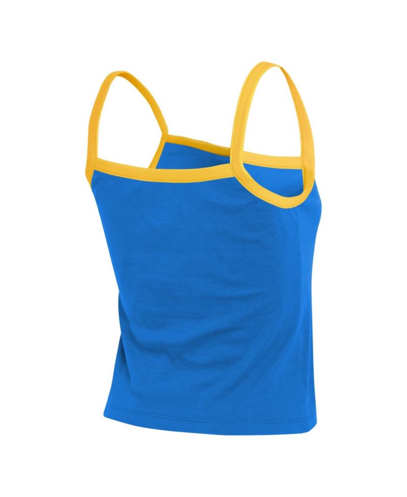 Women's Powder Blue Los Angeles Chargers Colorblock Racerback Tank Top