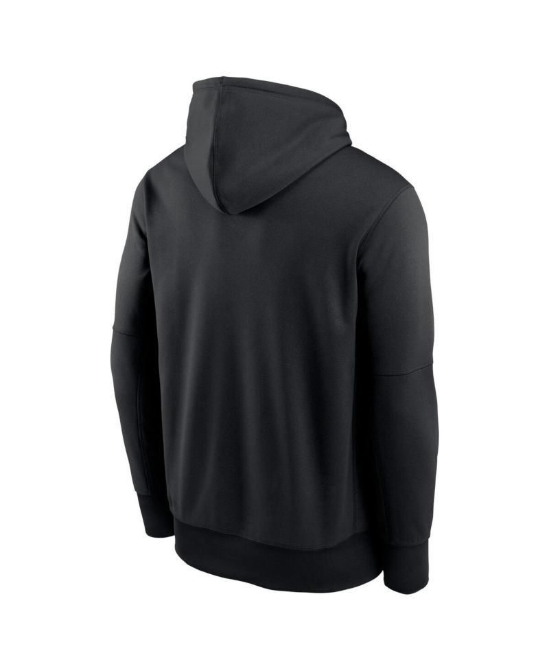 Men's Black Iowa Hawkeyes Team Stacked Performance Pullover Hoodie