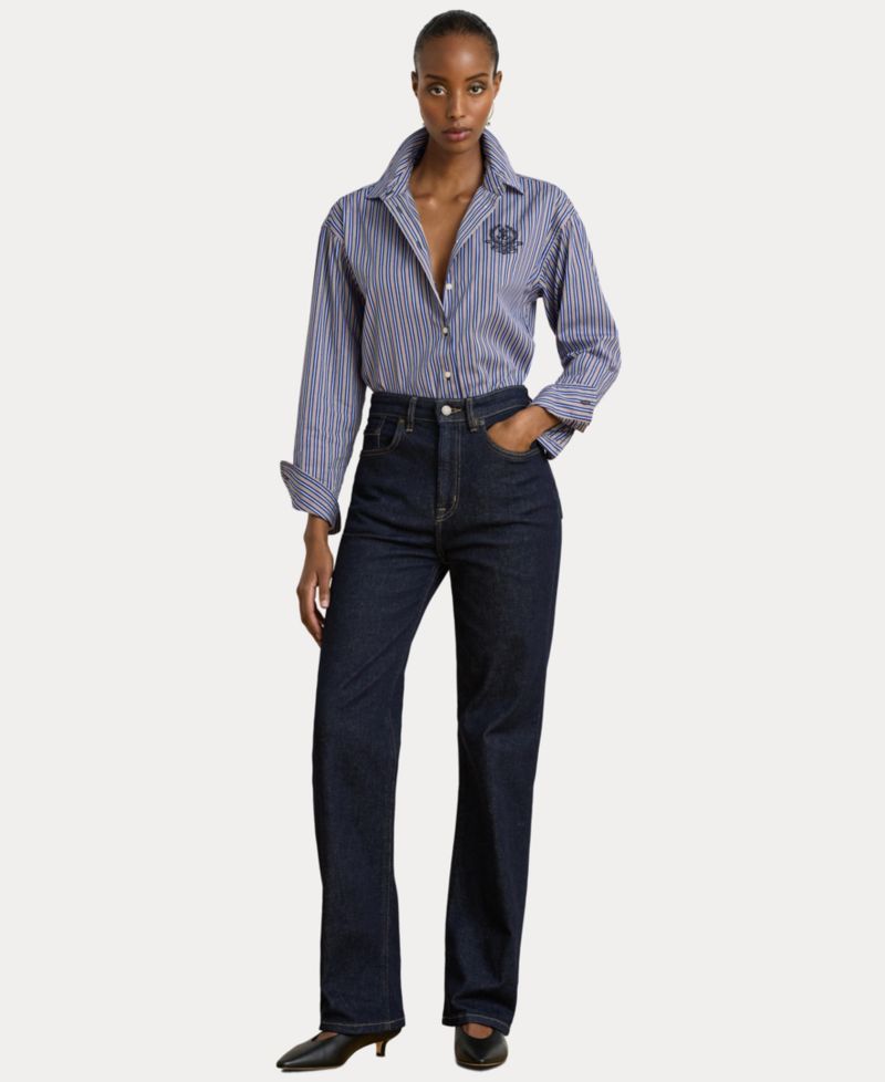 Women's High-Rise Straight-Leg Jeans