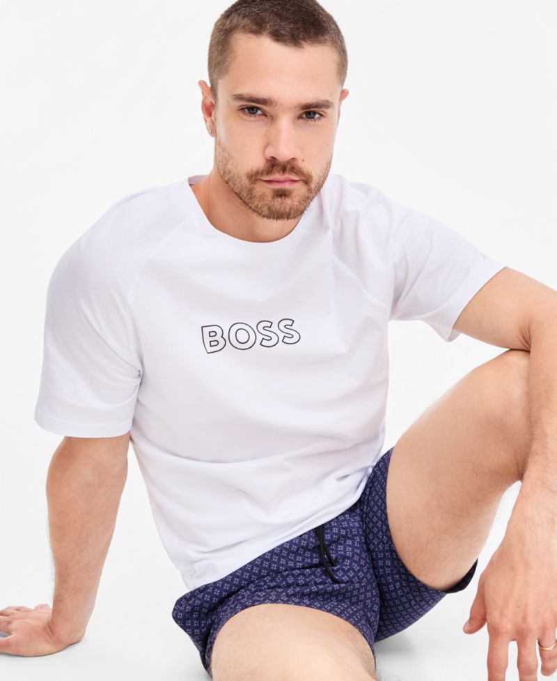BOSS Men's Printed Dots 5" Swim Trunks