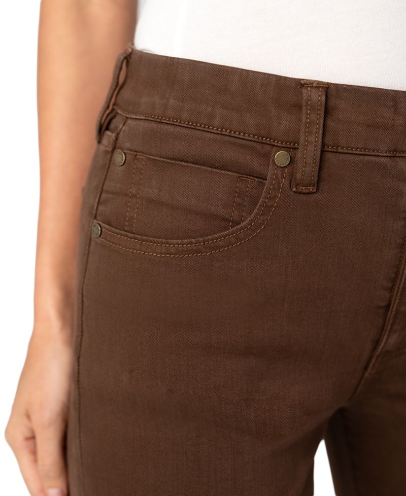 Petite Kennedy Comfort Waist Mid-Rise Straight-Leg Jeans