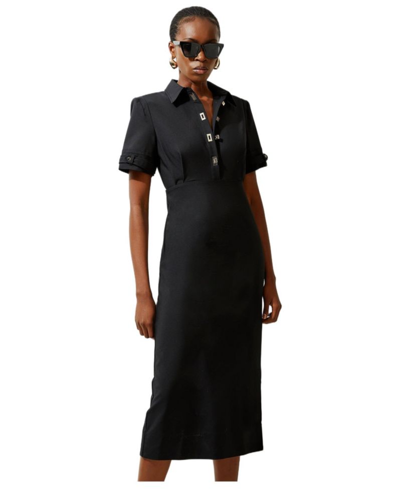 Women's Techno Shirt Dress With Hardware