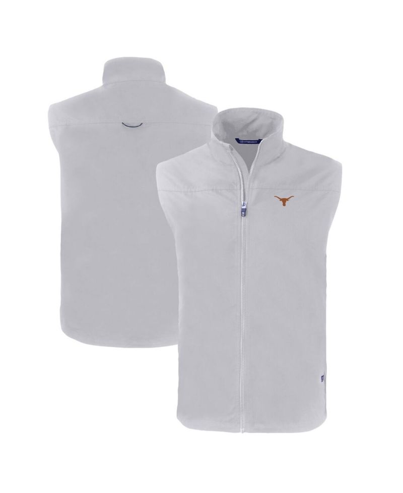 Men's Gray Texas Longhorns Charter Eco Full-Zip Vest
