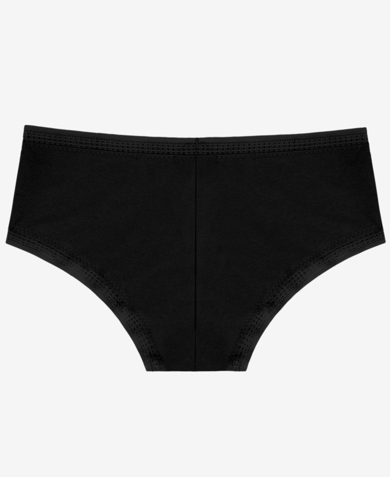 Women's Cabana Cotton-Blend Boyshort Crochet-Trim Panty, 3-Pack