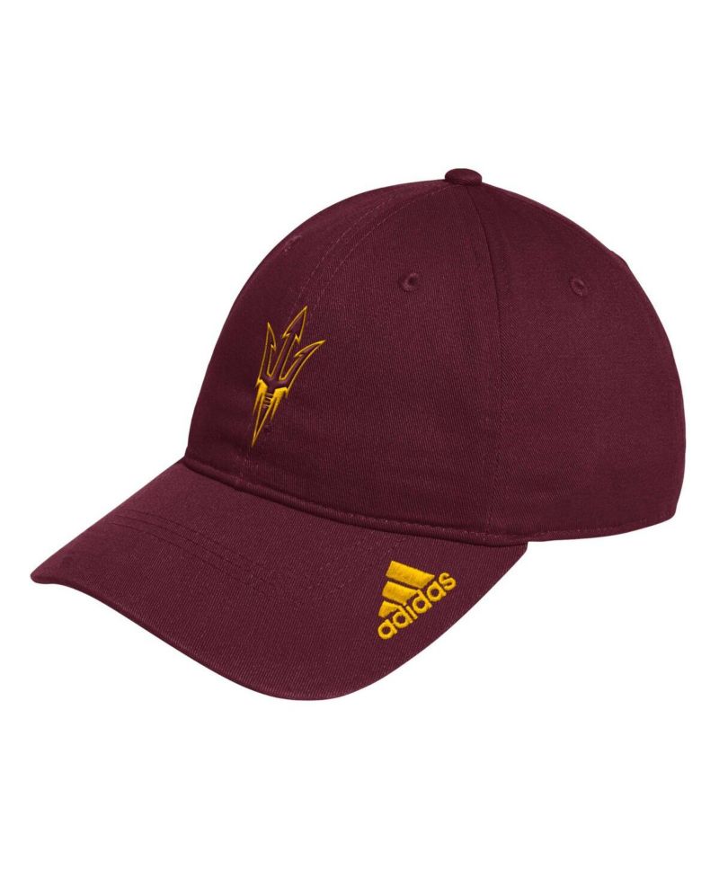 Men's Maroon Arizona State Sun Devils Locker Room Logo Slouch Adjustable Hat