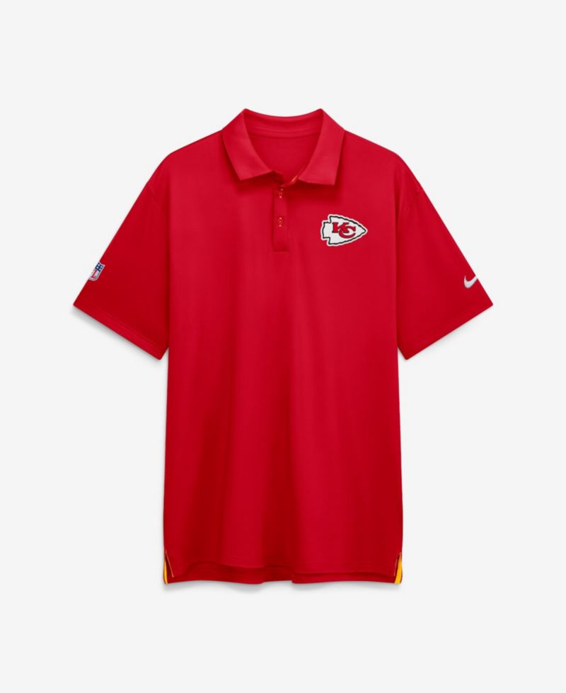 Men's Red Kansas City Chiefs Sideline Powerful Blocking Dri-FIT Tour Polo