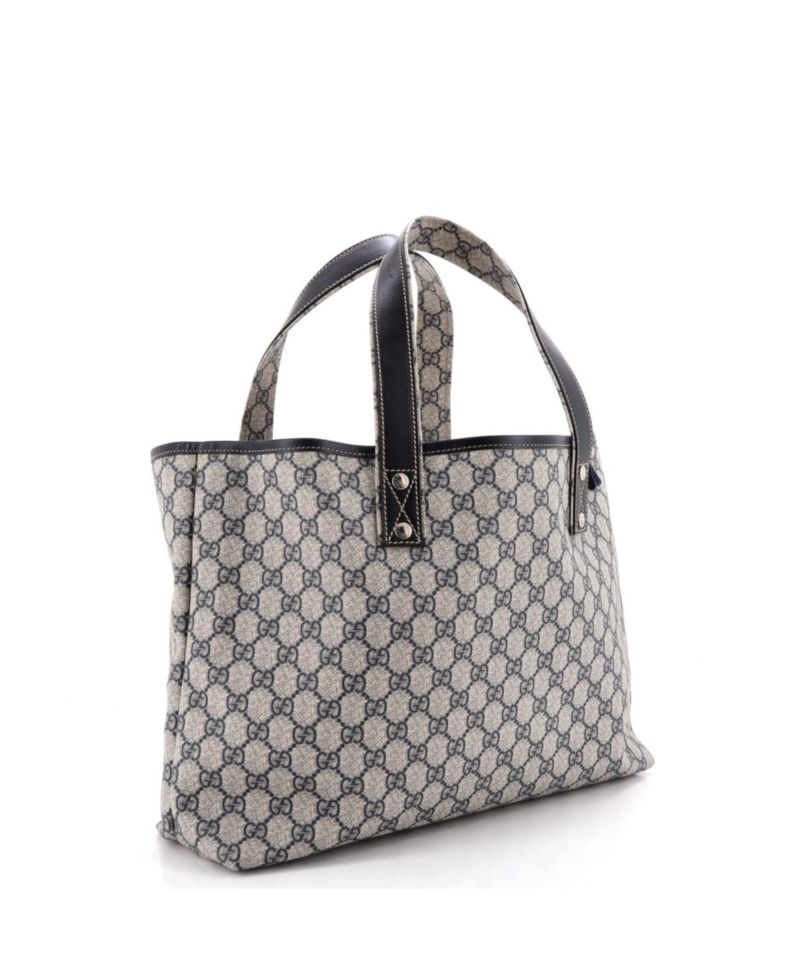 Medium Web Loop Tote GG Coated Canvas