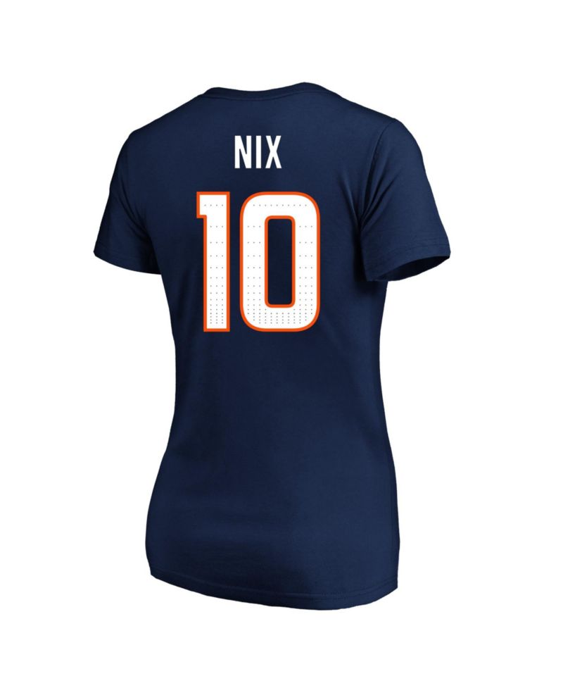 Plus Size Denver Broncos Bo Nix V-Neck T-Shirt