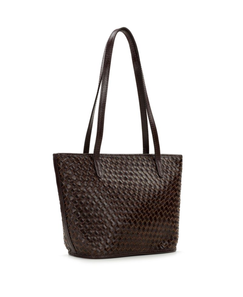 Emmie Medium Woven Leather Tote Handbag