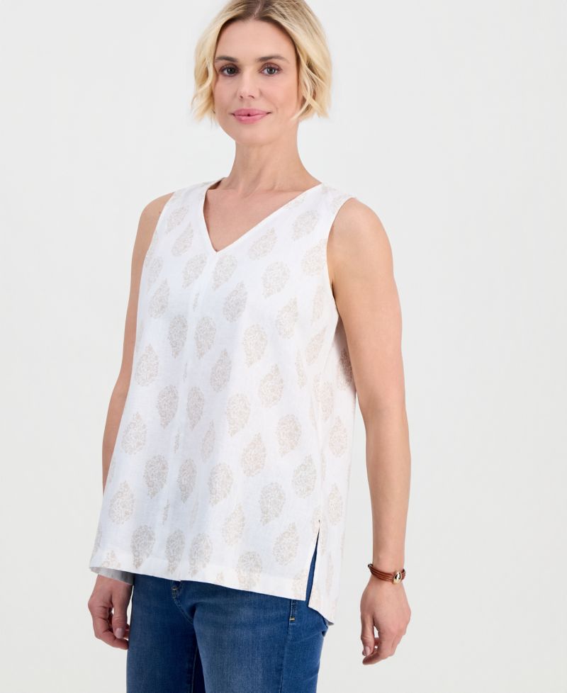 Petite Flora Drop V-Neck Tunic