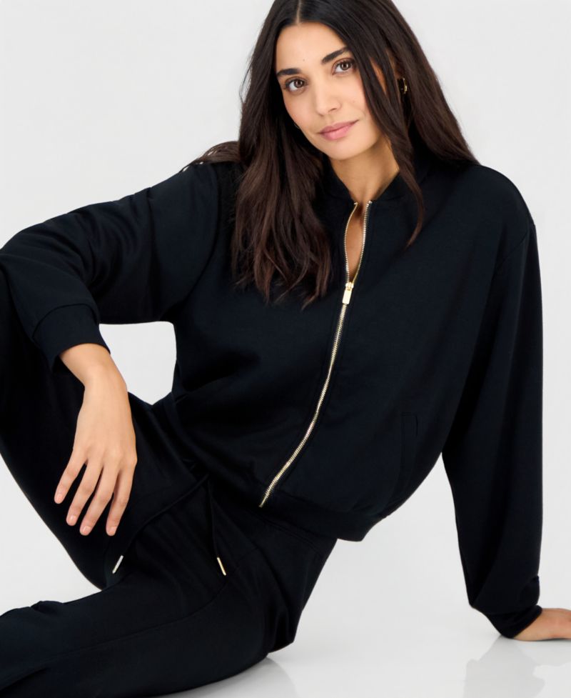 Petite Zip-Up Bomber Jacket
