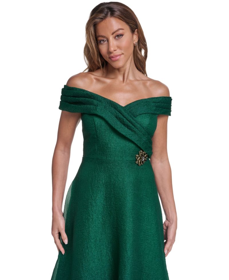 Women's Off-the-Shoulder A-Line Ballgown