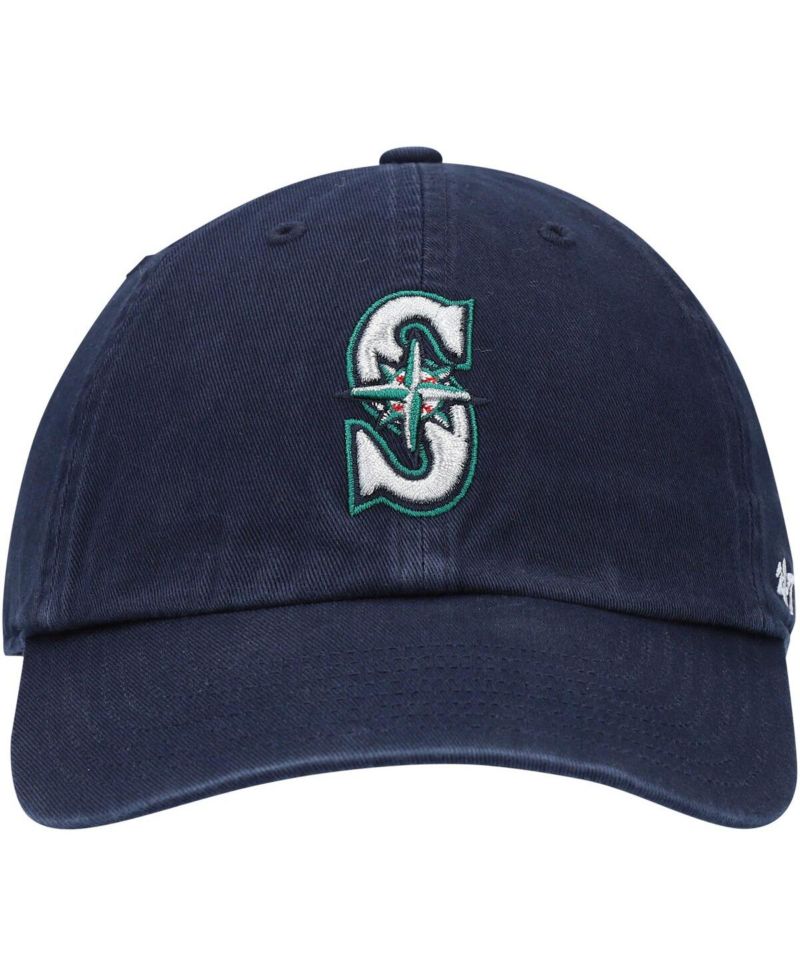 Men's Navy Seattle Mariners Clean Up Adjustable Hat