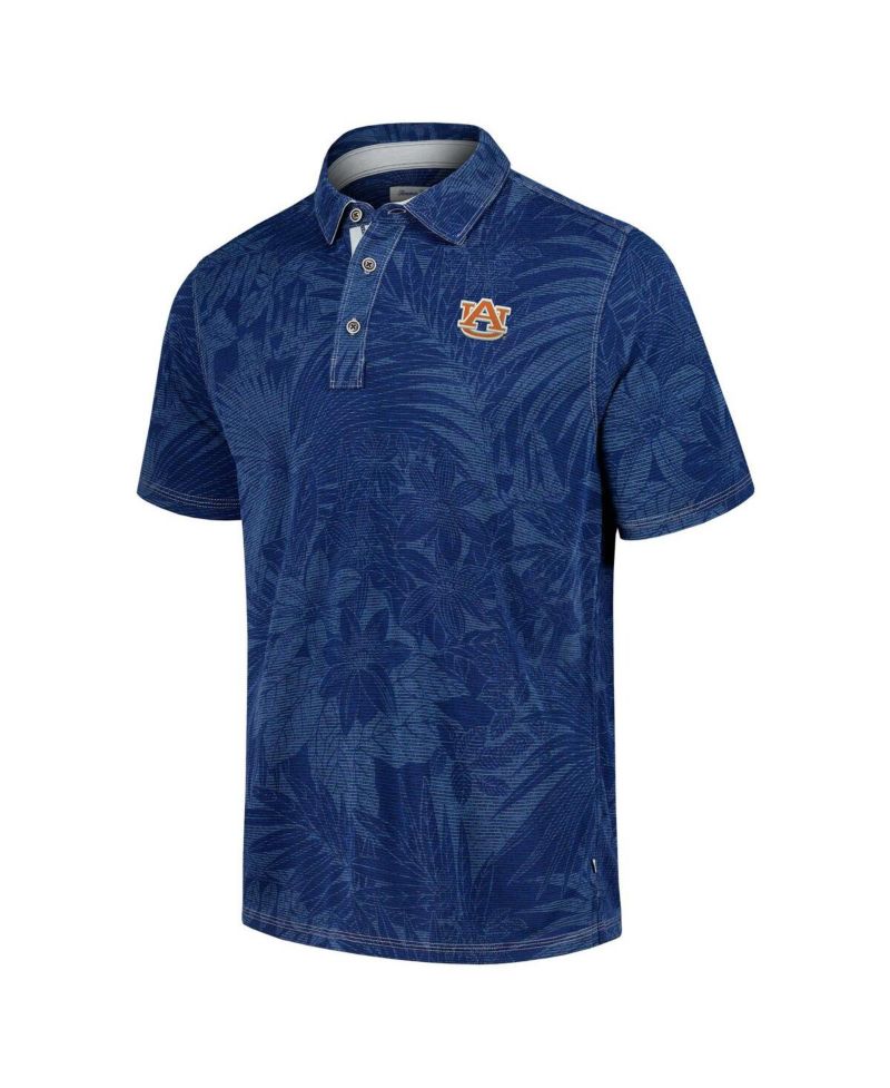 Men's Navy Auburn Tigers Big & Tall Sport Santiago Paradise Polo Shirt