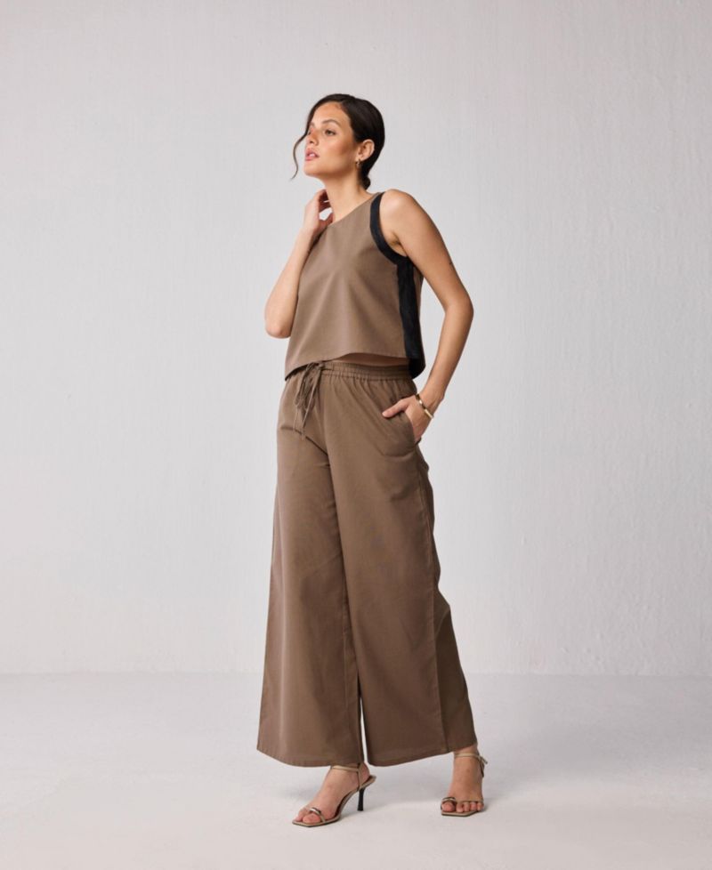 Women's Wide-leg Drawstring Pants