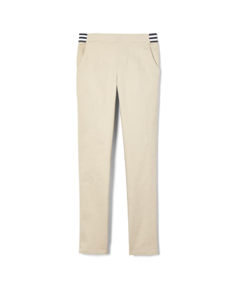 Plus Size Girls Contrast Elastic Waist Pull-on Pant