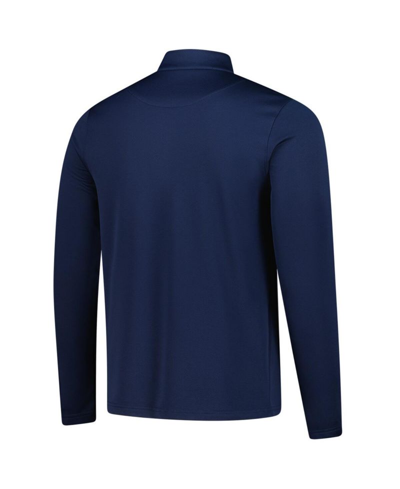 Men's Navy Indiana Pacers 2025/26 Authentic Coaches Quarter-Zip Dri-Fit Sweatshirt