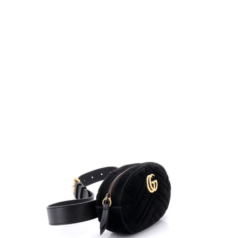 GG Marmont Belt Bag Matelasse Velvet