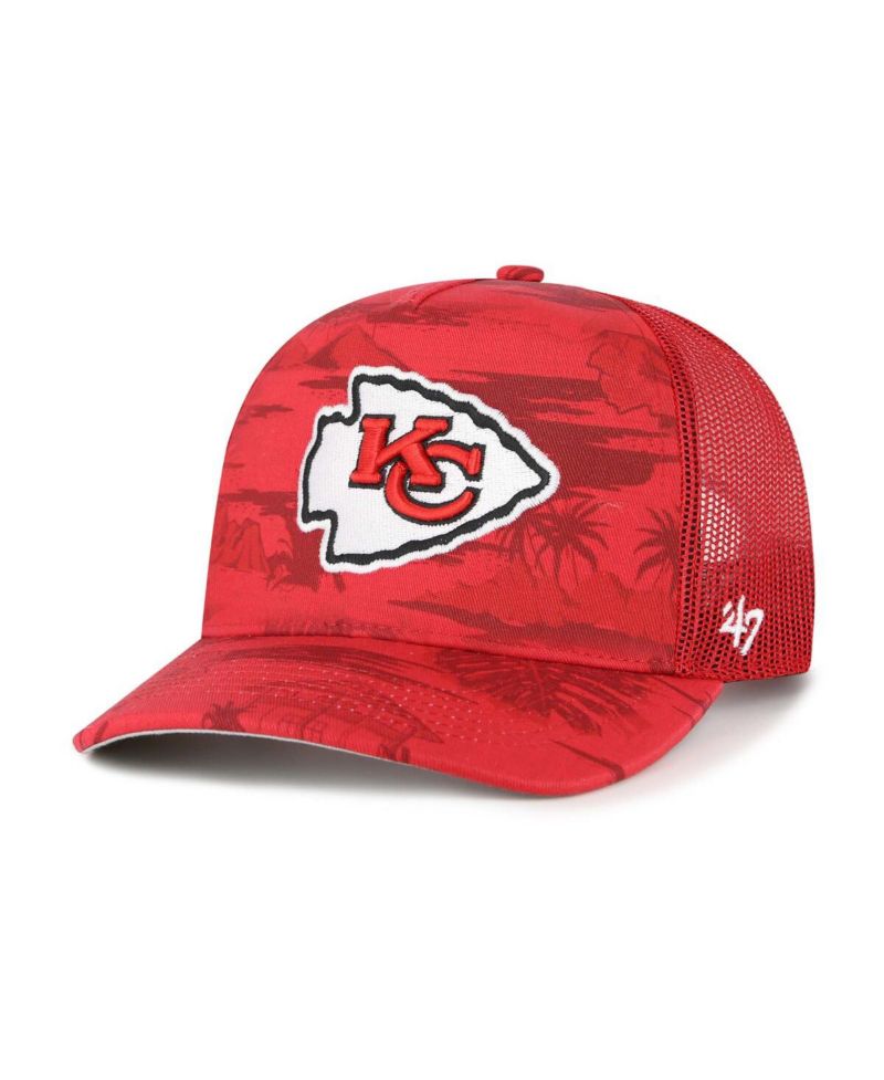 Men's Red Kansas City Chiefs Fiji Trucker Adjustable Hat