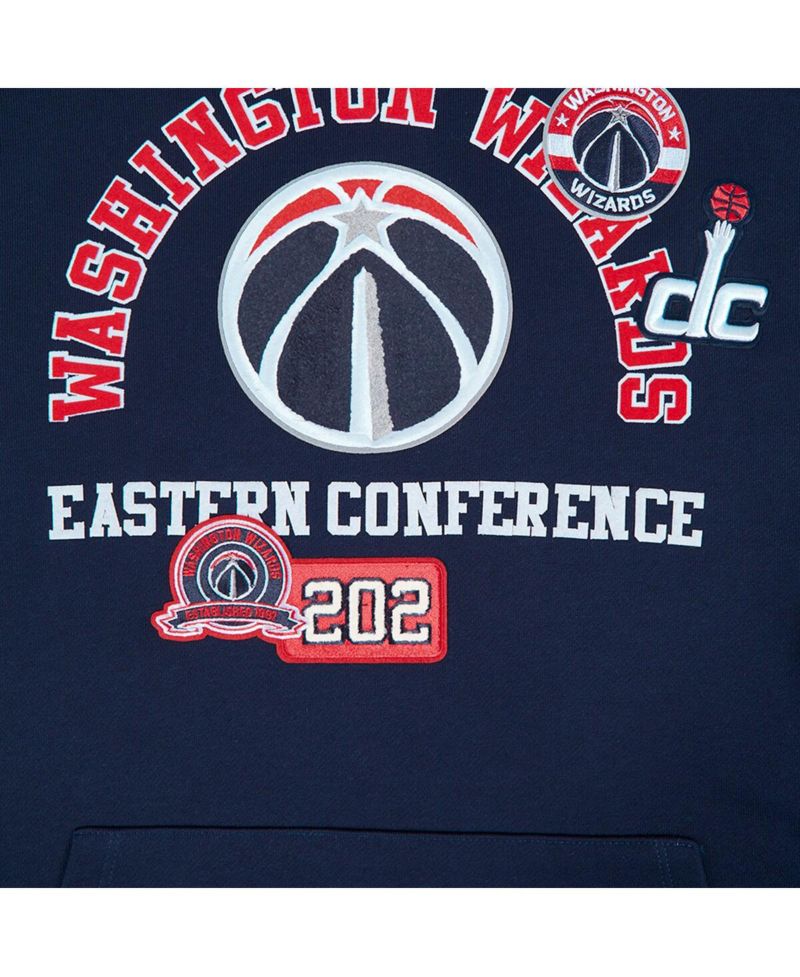 Men's Navy Washington Wizards Area Code Pullover Hoodie
