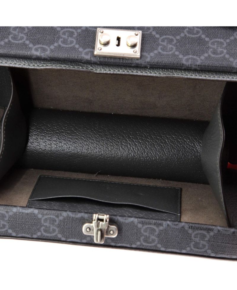 Mini Padlock Interlocking G Crossbody Bag GG Coated Canvas and Leather