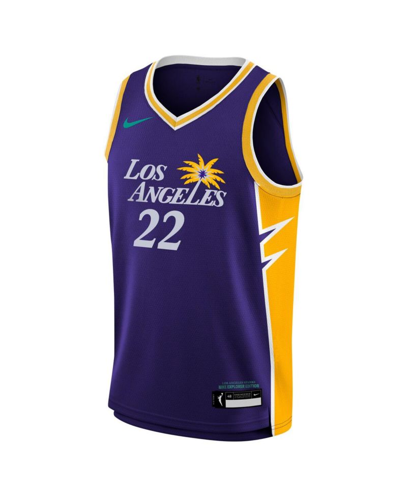 Big Boys and Girls Cameron Brink Purple Los Angeles Sparks 2024 WNBA Draft Explorer Edition Victory Player Jersey