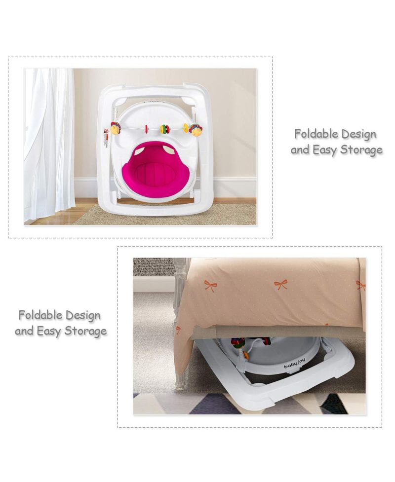 Baby Adjustable-Height Foldable Walker