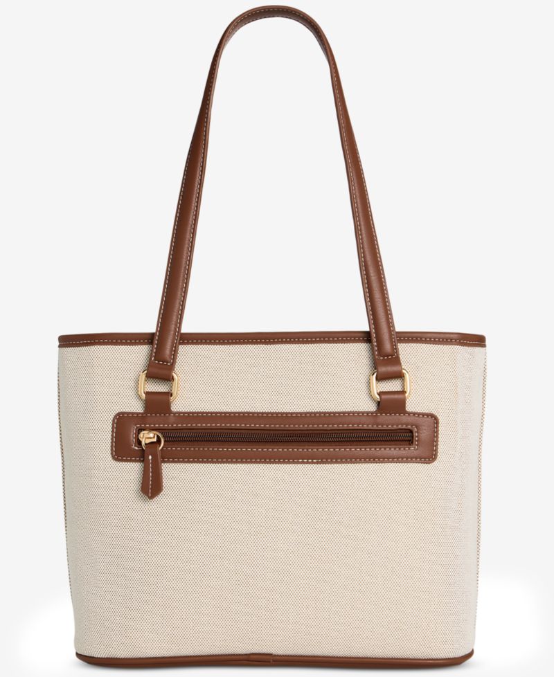Linen Logo Tulip Tote