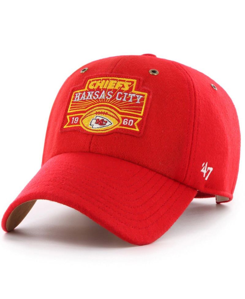 Men's and Women's Red Kansas City Chiefs Field Goal Clean Up Adjustable Hat