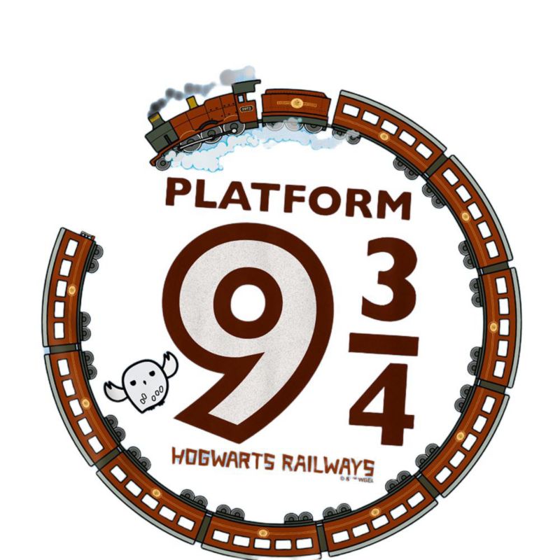 Men's Platform 9 34 Hogwart Railways T Shirt