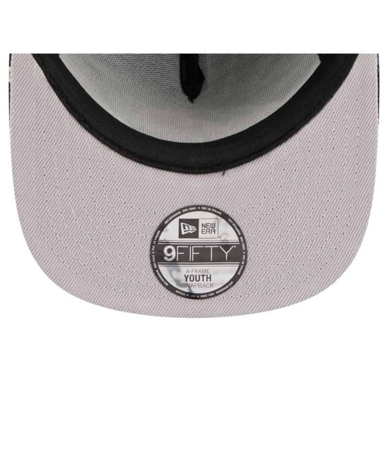Big Boys and Girls Black Philadelphia Eagles Bolt A-Frame 9FIFTY Snapback Hat