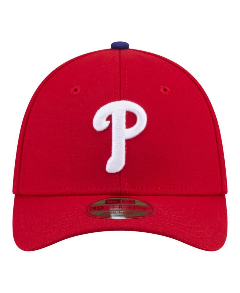 Men's Red Philadelphia Phillies Player Replica 39THIRTY M-Crown Flex Hat