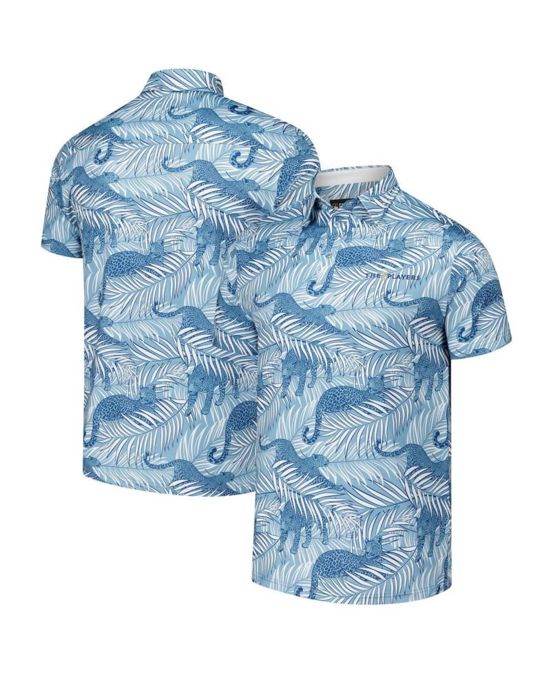 Men's Blue The Players Party Animal Polo Shirt