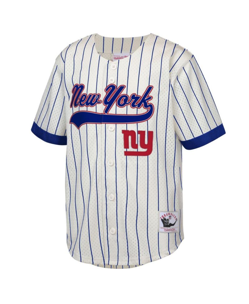 Big Boys and Girls Lawrence Taylor Cream New York Giants Retired Player Name & Number Baseball Jersey