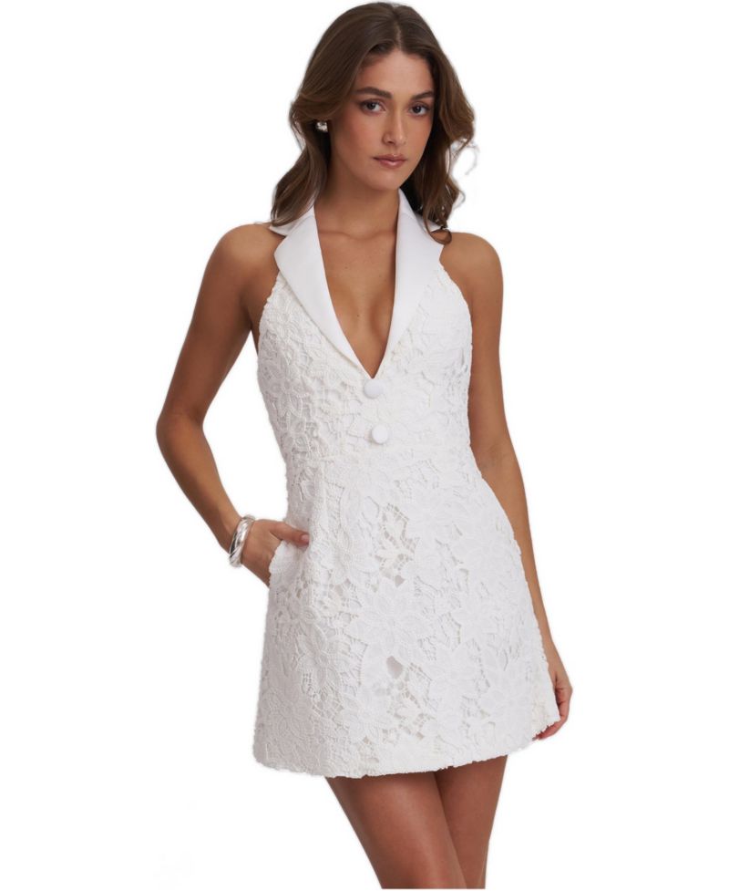 Women's Ignacia Halter A-Line Lace Dress