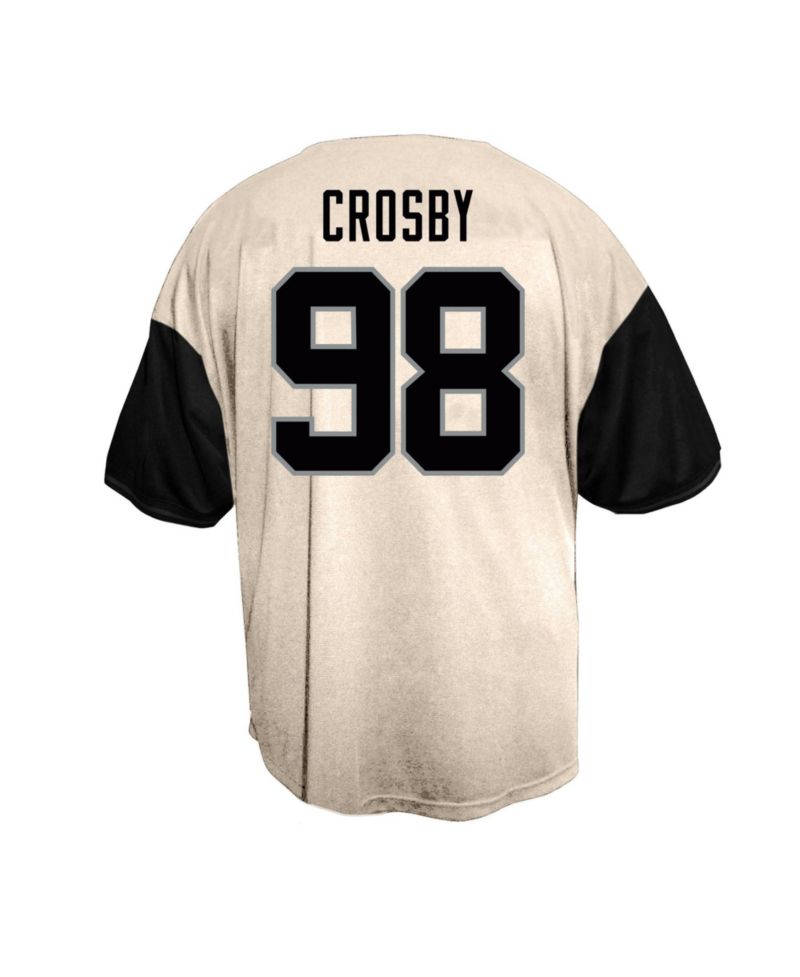 Men's Maxx Crosby Cream Las Vegas Raiders Big & Tall Baseball Button-Up Shirt