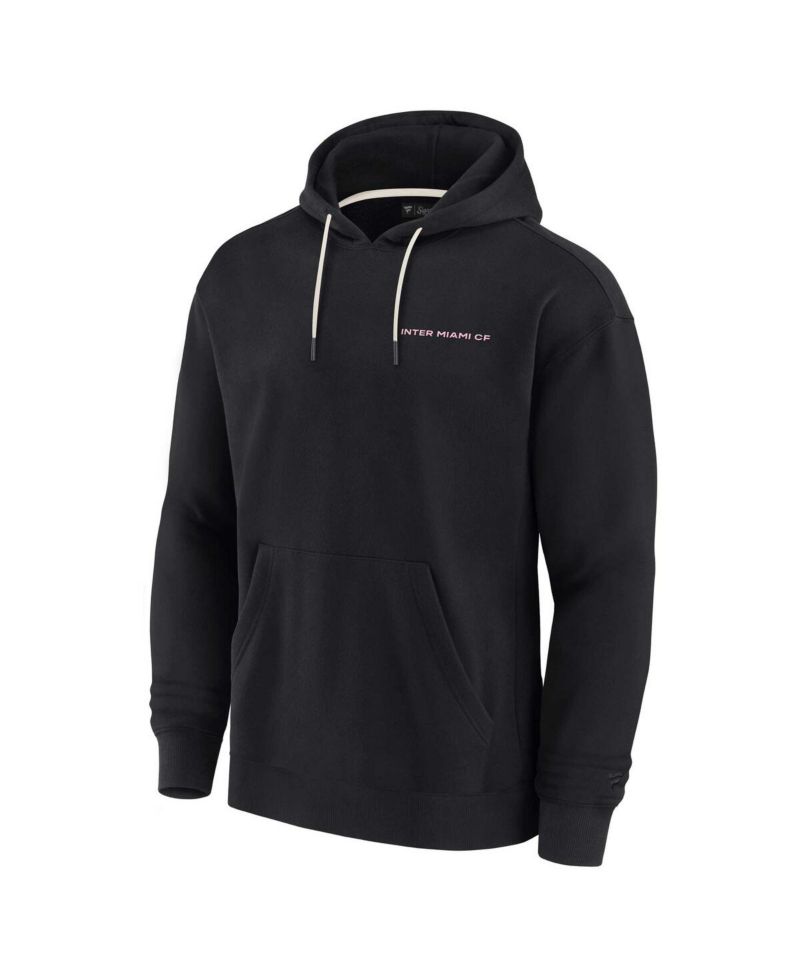 Men's and Women's Black Inter Miami CF Super Soft Fleece Pullover Hoodie