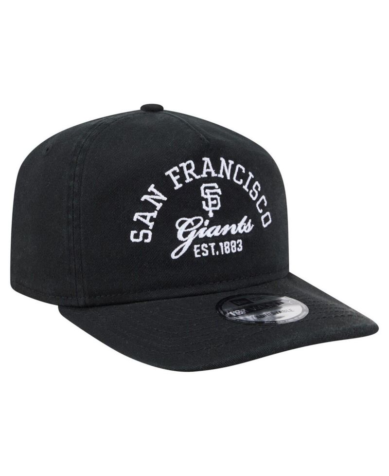 Men's Black San Francisco Giants Stacked 19TWENTY Adjustable Hat