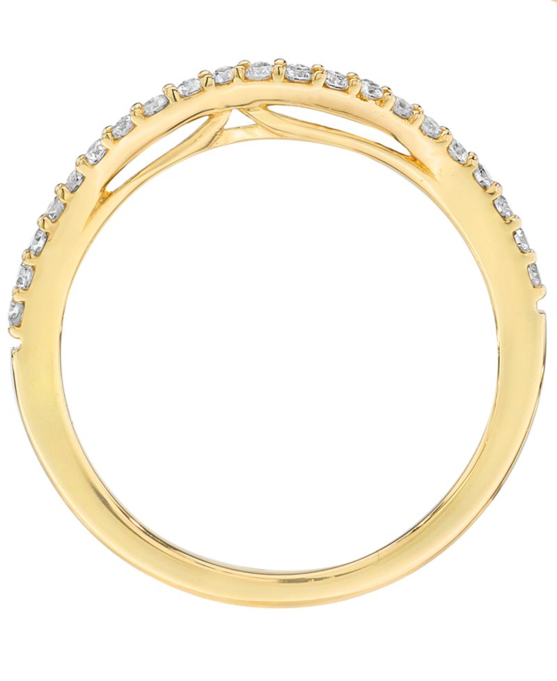 Vanilla Diamond (0.17 ct. t.w.) Bridal Ring in 14k Honey Gold
