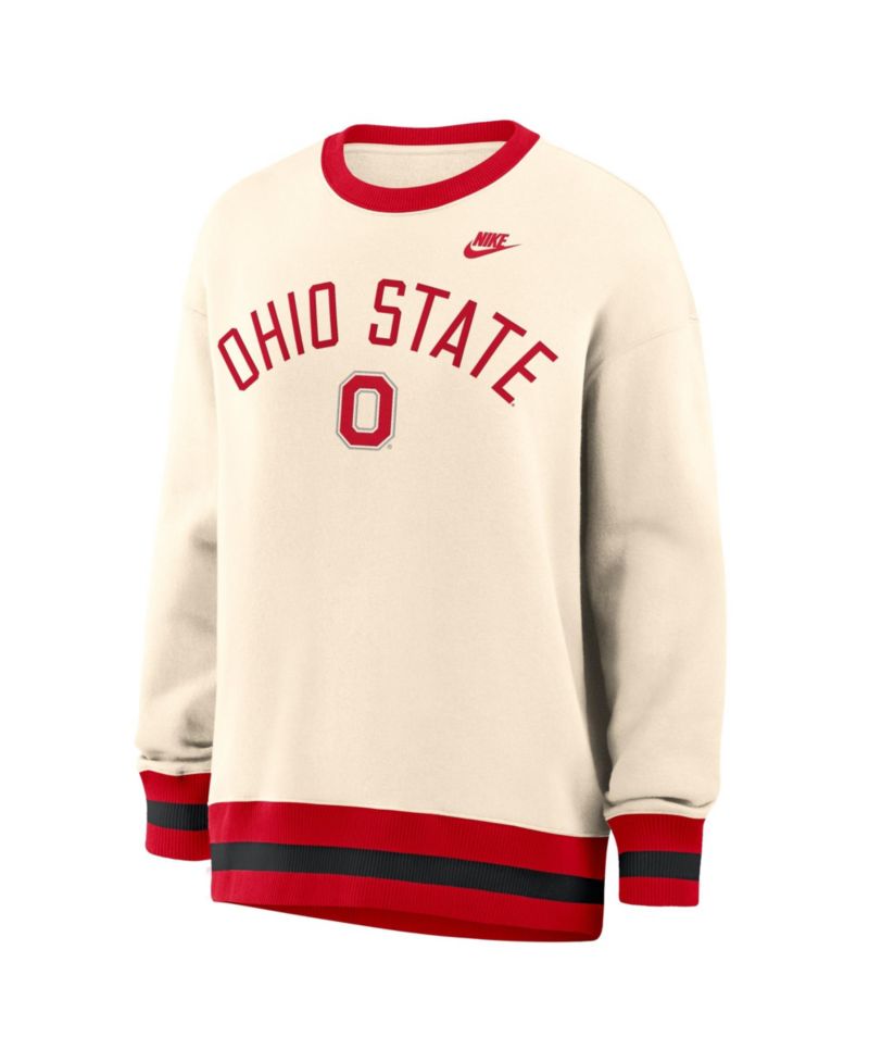 Women's Ohio State Buckeyes Legacy Oversized Graphic Pullover Sweatshirt