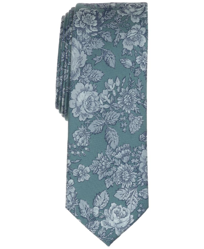 Men's Welsh Floral Skinny Tie