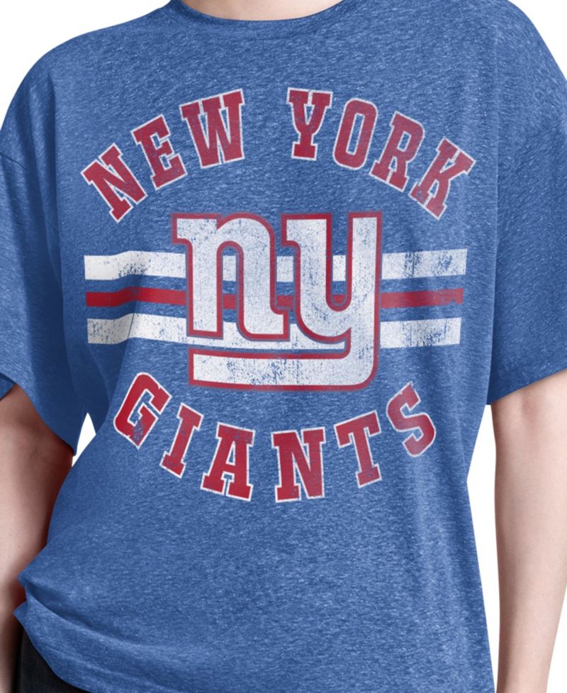 Women's Royal New York Giants Jump Shot Boyfriend Tri-Blend T-Shirt