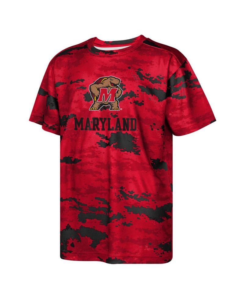 Big Boys and Girls Red Maryland Terrapins Scrimmage T-Shirt